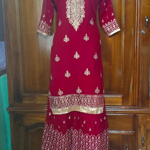 🌹Gorgeous Maroon Sharara🌹