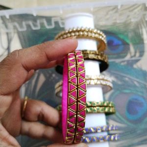 Kundan Bangles - Sale