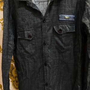 AMERICAN EAGLE: BLACK GREY VINTAGE SHIRT MEN