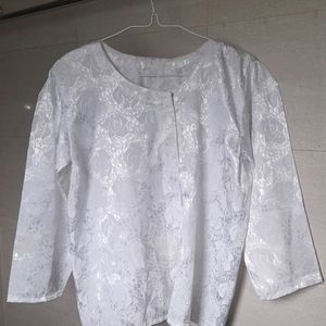 White  Blouse Top For Women