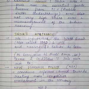 CLASS 12TH ECONOMICS HANDWRITTEN NOTES