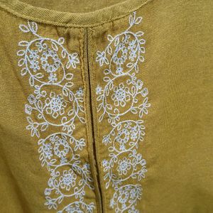 Mustard Yellow Kurti