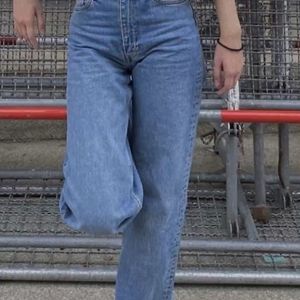 Hot Sky Blue Wide Leg Jeans