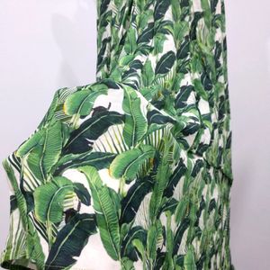 Leafy Printed String Dress