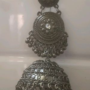 Oxidised Afghani jhumka