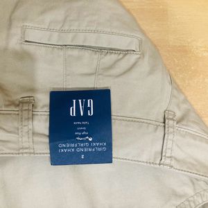 Gap NWOT GIRLFRIEND Khaki Trousers For Women