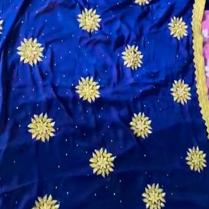 Navy Blue Saree