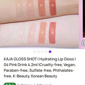 💖💗🩷Kaja Gloss Shot Lip Glos Shade 04 Pink Drink