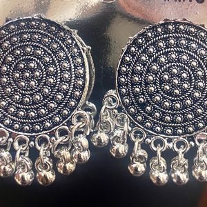 Oxidised Silver Plated Earrings