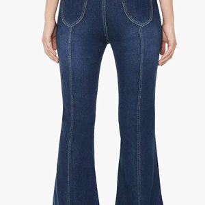 Bootcut/Bellbottom Dark Blue Jeans(Women)