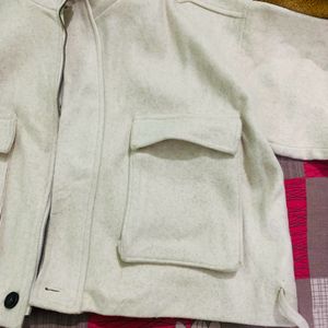 Woolen Crop Jacket For Girls And Boys