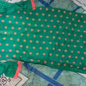 New 2 Kurtis With Red Salwar & Dupatta