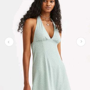 H&M Halterneck crepe dress