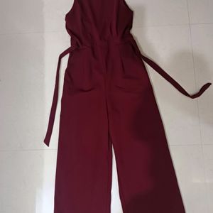 Classy Maroon Jumpsuit