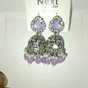 Bridal Party Wear Kundhan Earrings