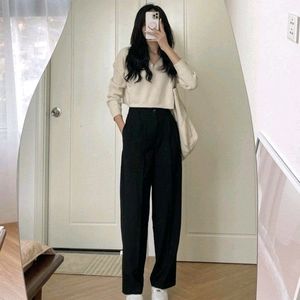 Korean Straight Leg Trouser 🖤