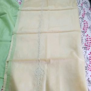 Pure Tussar Silk Dress Large Size