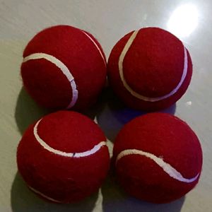 4 Combo Red Tennis Ball 🏏