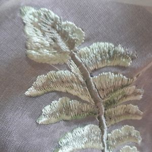 Organza Leaf Embroidered Dupatta