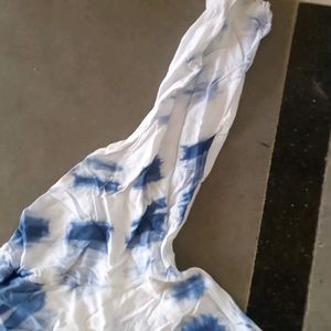 Blue And White Anarkali Kurta