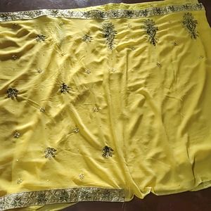 Yellow Colour Saree,