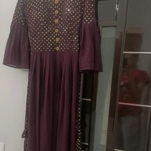 Pretty Long Dress With Dupatta