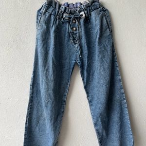 Blue Wide Leg Jeans