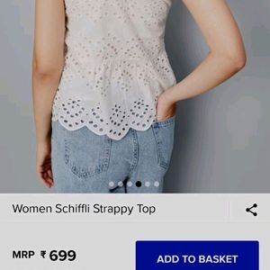 Schiffli Strappy Crop Top