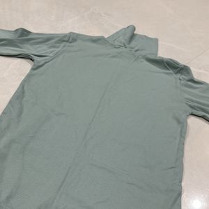 Sea Green High Neck Tshirt