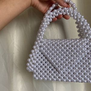 THD Pearl Beaded Handmade Bag