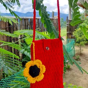 Hand Made Crochet Mobile Bag