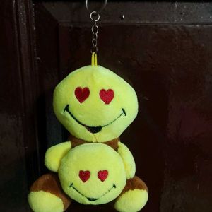 Yellow and Brown Colour Key Chain