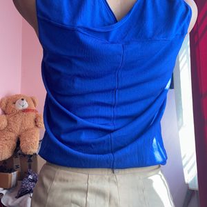 Blue Half T Shirt