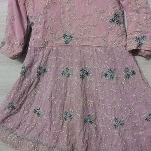 Lavender Heavy Work Gharara