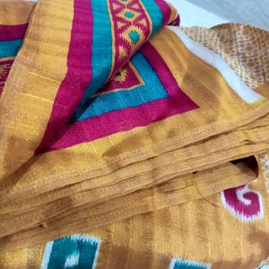 Ethnic Fancy Saree With Blouse For Women