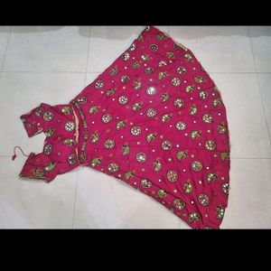 Chaniya Choli With Dupatta Rani Pink Colour