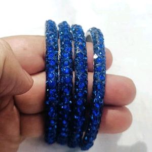 Dark Blue Stone Bangles