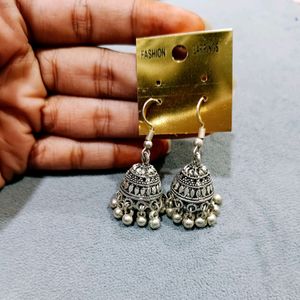 Silver Jhumkas 😍