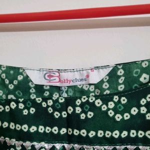 Reselling Bottle Green Bhandhani Kurta