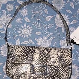 H&M pattern black n beige shoulder bag