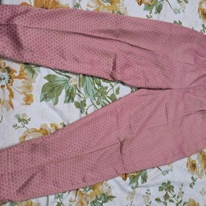 Allover Stitched Pink Colour Suit