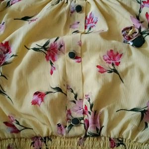 Beautiful Yello Floral Top