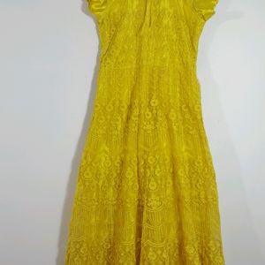 Yellow Ethnic Gown ( Women's)