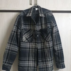 Padded Flannel Shirt Jacket