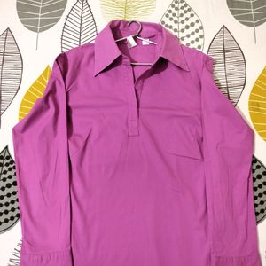 Magenta Shirt Top