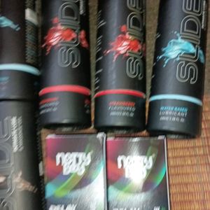 Combo Of 7 Nottyboy Spray And Lubricant For Men