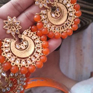 Mangtika And Earings Set