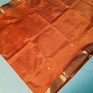 Orange Colour Pure Kanchi Pattu Saree