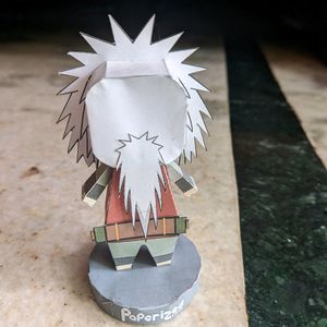 Anime Naruto Shippuden Jiraya Chibi Paper Figurine