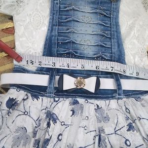 👗Dungaree frock dress